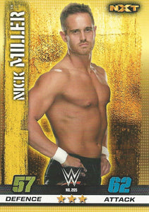 WWE Topps Slam Attax 10th Edition Trading Card 2017 NXT Nick Miller No.205