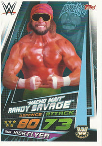 WWE Topps Slam Attax Universe 2019 Trading Card Macho Man Randy Savage No.205