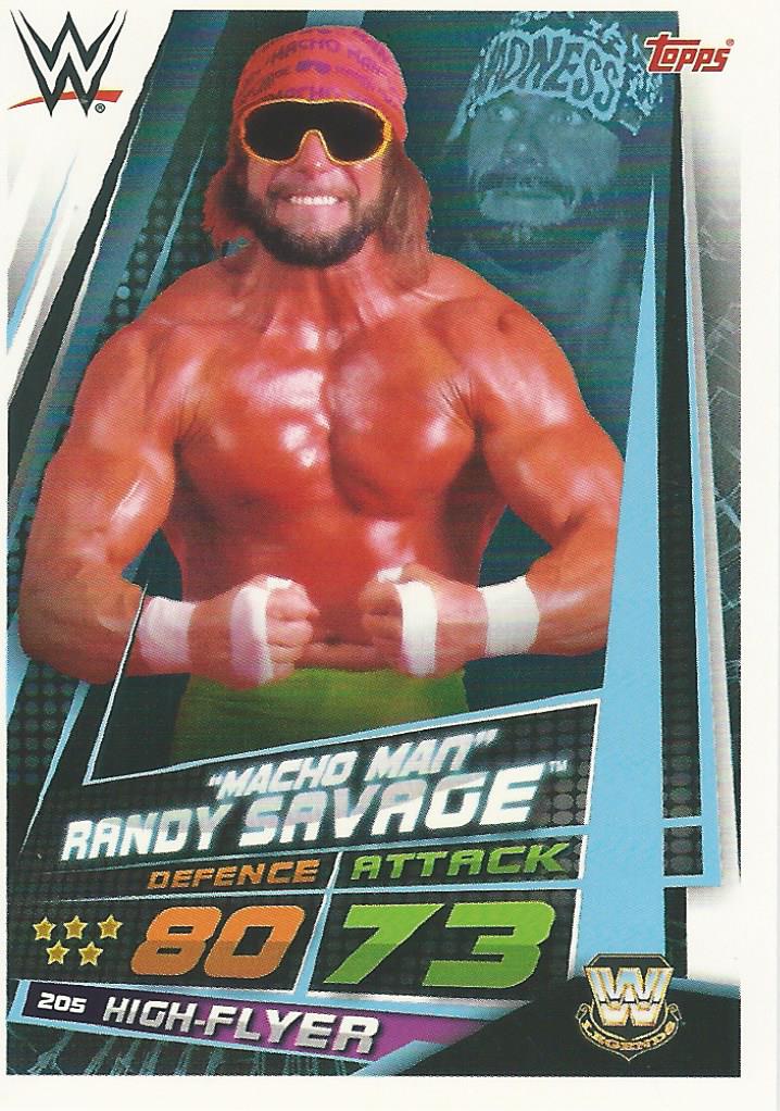 WWE Topps Slam Attax Universe 2019 Trading Card Macho Man Randy Savage No.205