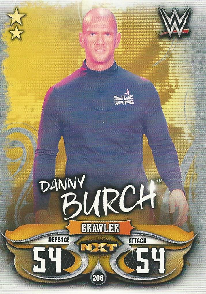 WWE Topps Slam Attax Live 2018 Trading Card Danny Burch NXT No.206