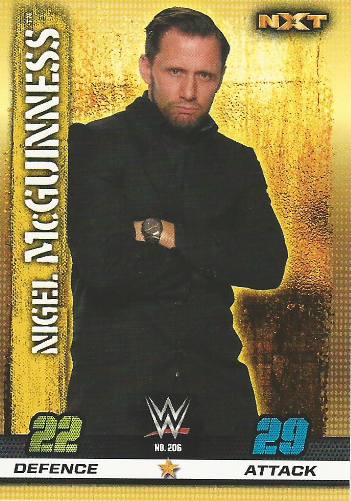 WWE Topps Slam Attax 10th Edition Trading Card 2017 NXT Nigel McGuinness No.206