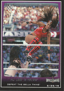 WWE Topps Road to Wrestlemania 2015 Trading Cards Brie Bella No.106