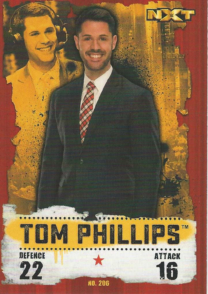 WWE Topps Slam Attax Takeover 2016 Trading Card Tom Phillips No.206