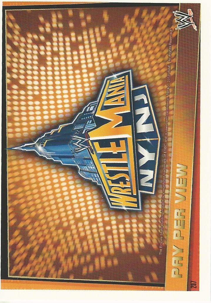 WWE Topps Slam Attax Rebellion 2012 Trading Card PPV No.207