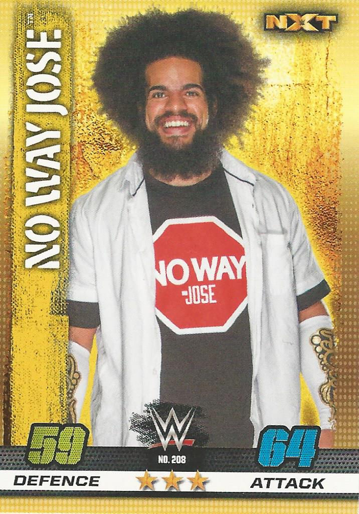 WWE Topps Slam Attax 10th Edition Trading Card 2017 NXT No Way Jose No.208