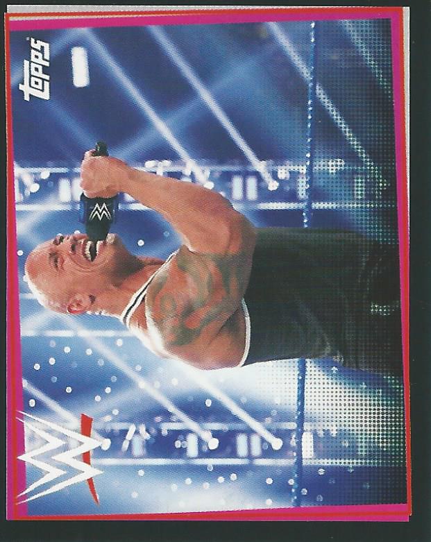 WWE Topps Road to Wrestlemania Stickers 2021 The Rock No.208