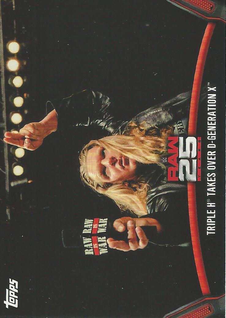 WWE Topps Then Now Forever 2018 Trading Cards Triple H Raw-8