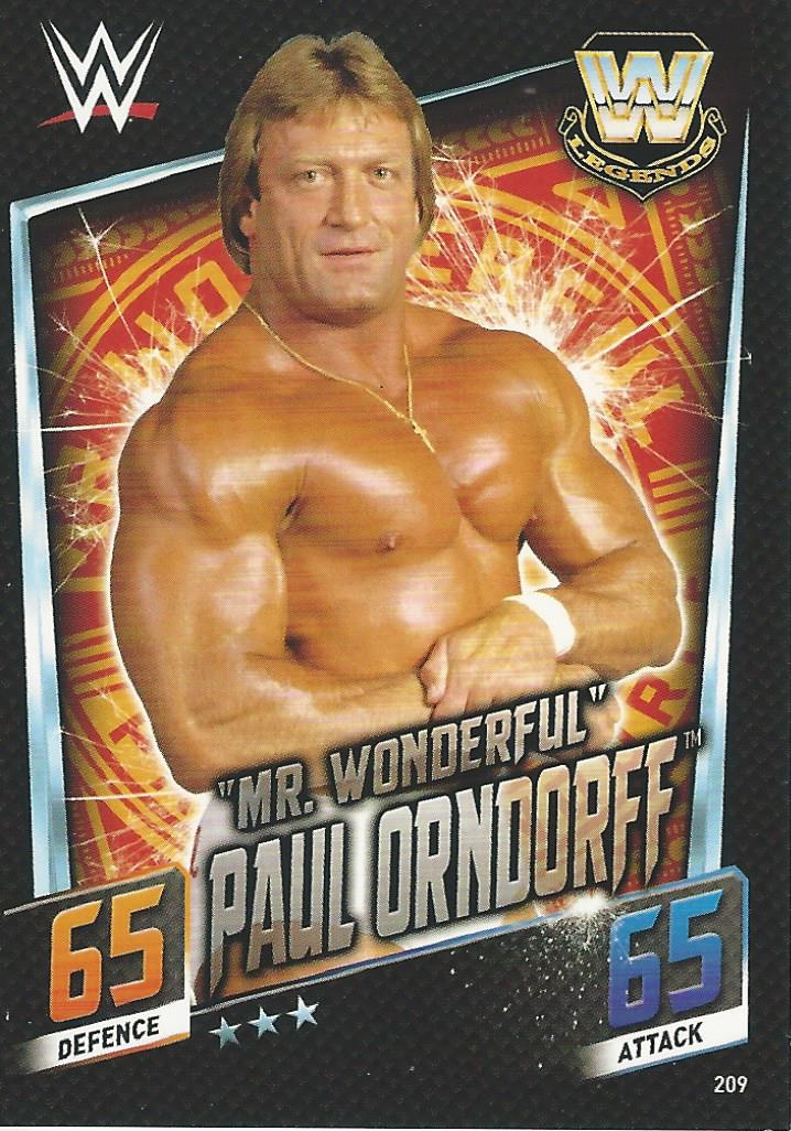 WWE Topps Slam Attax 2015 Then Now Forever Trading Card Paul Orndorff No.209