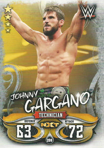 WWE Topps Slam Attax Live 2018 Trading Card Johnny Gargano NXT No.209