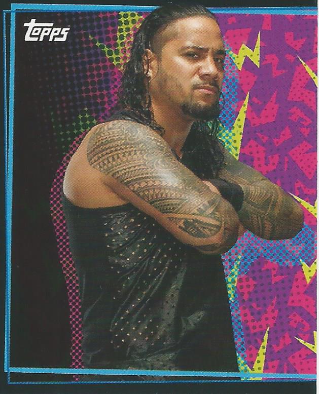 WWE Topps Road to Wrestlemania Stickers 2021 The Usos No.209