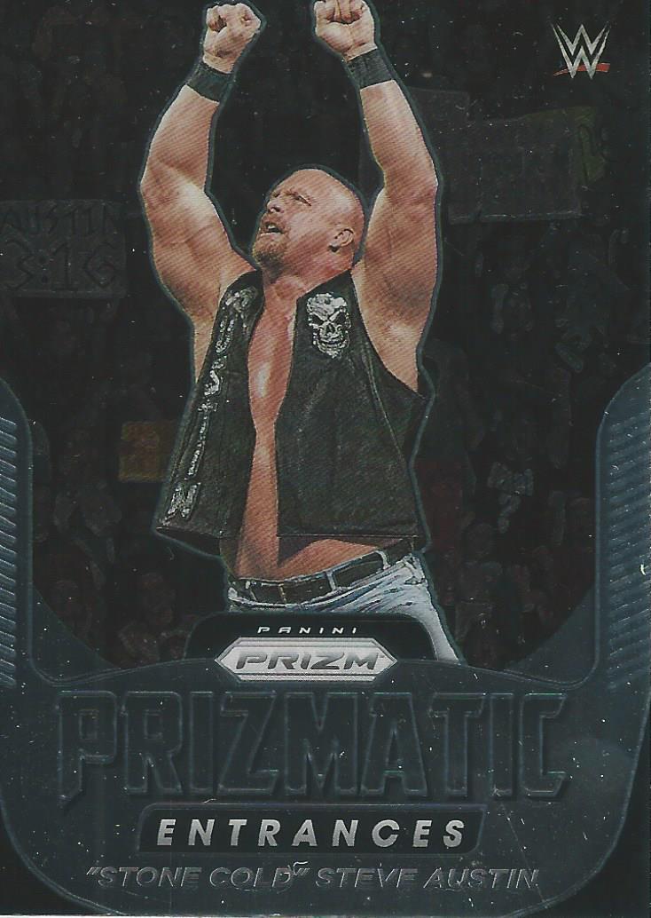 WWE Panini Prizm 2022 Trading Cards Prizmatic Entrances Stone Cold Steve Austin No.4