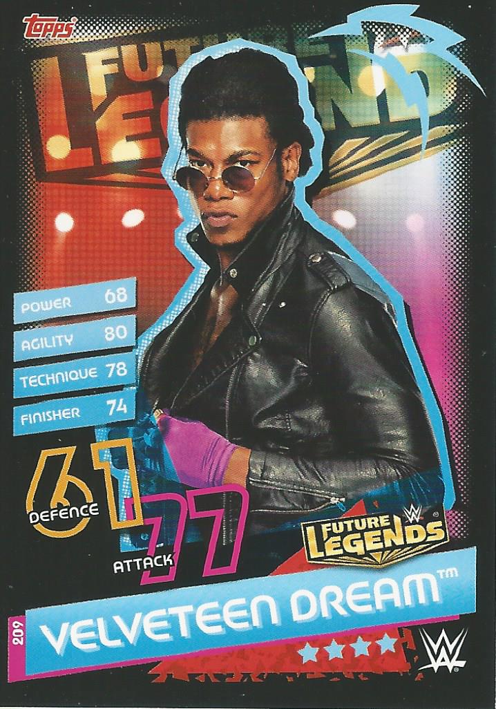 WWE Topps Slam Attax Reloaded 2020 Trading Card Velveteen Dream No.209