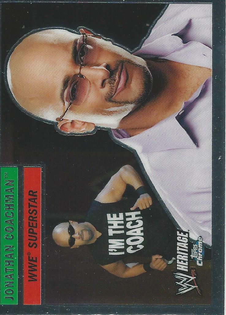 WWE Topps Chrome Heritage Trading Card 2006 Jonathan Coachman No.20