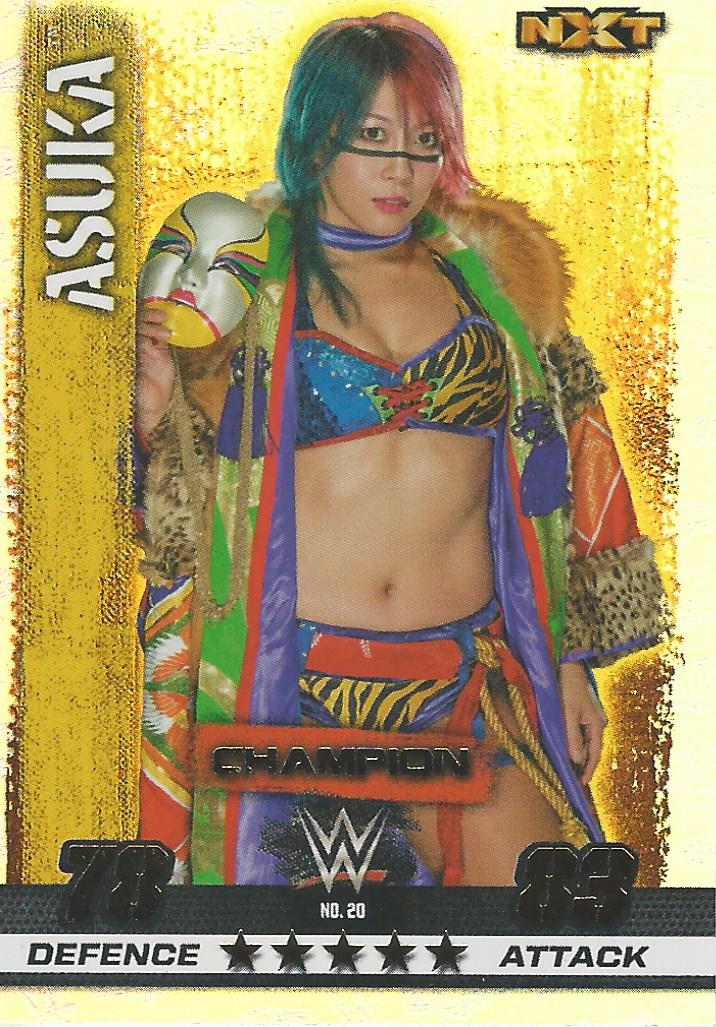 WWE Topps Slam Attax 10th Edition Trading Card 2017 Champion Asuka No.20