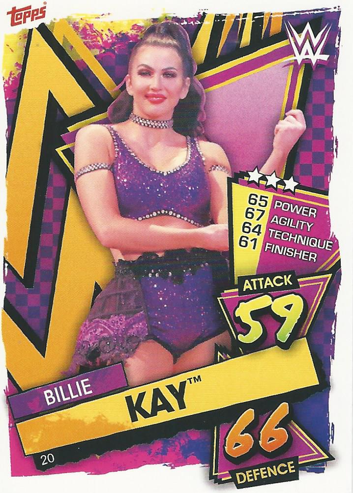 WWE Topps Slam Attax 2021 Trading Card Billie Kay No.20