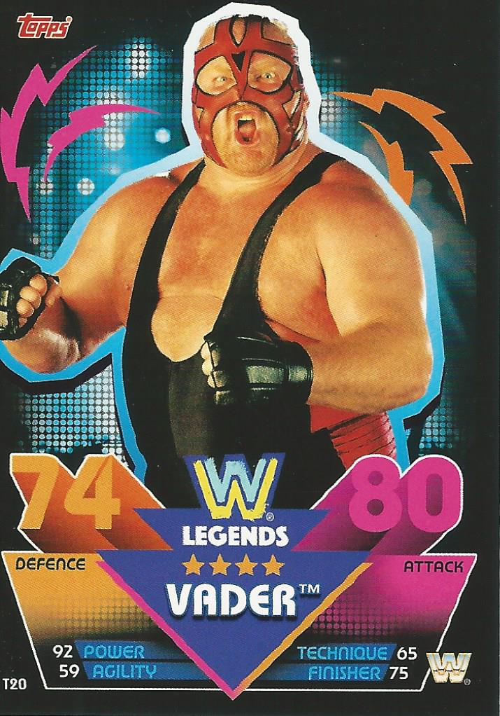 WWE Topps Slam Attax Reloaded 2020 Trading Card Vader T20