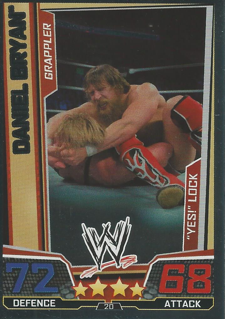 WWE Slam Attax Superstars 2013 Trading Card Finisher Daniel Bryan No.20