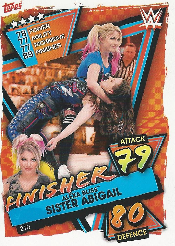 WWE Topps Slam Attax 2021 Trading Card Alexa Bliss No.210