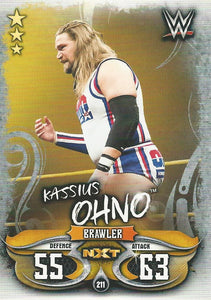 WWE Topps Slam Attax Live 2018 Trading Card Kassius Ohno NXT No.211