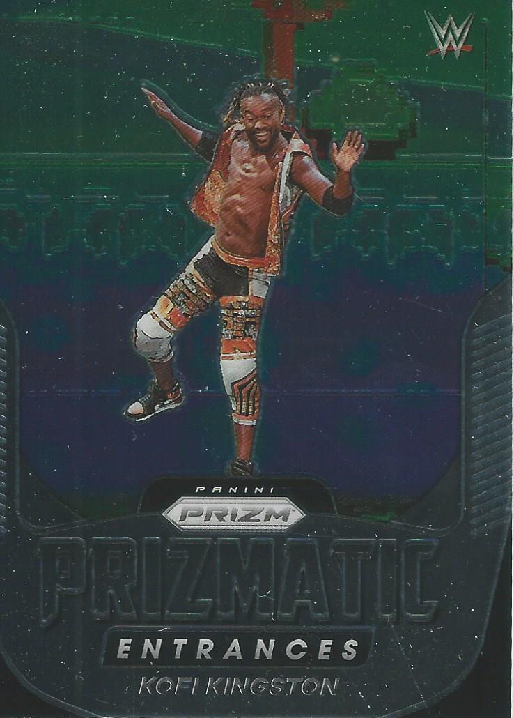 WWE Panini Prizm 2022 Trading Cards Prizmatic Entrances Kofi Kingston No.16