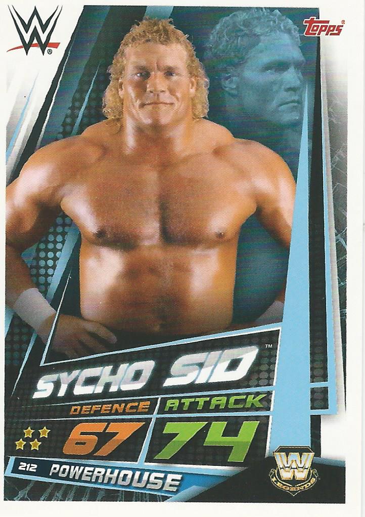 WWE Topps Slam Attax Universe 2019 Trading Card Sycho Sid No.212