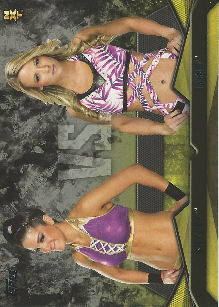 WWE Topps Then Now Forever 2016 Trading Cards Bayley vs Emma No.12