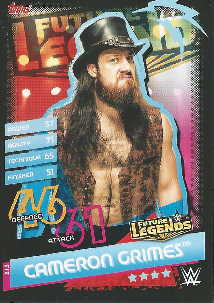 WWE Topps Slam Attax Reloaded 2020 Trading Card Cameron Grimes No.213