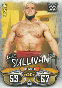 WWE Topps Slam Attax Live 2018 Trading Card Lars Sullivan NXT No.214