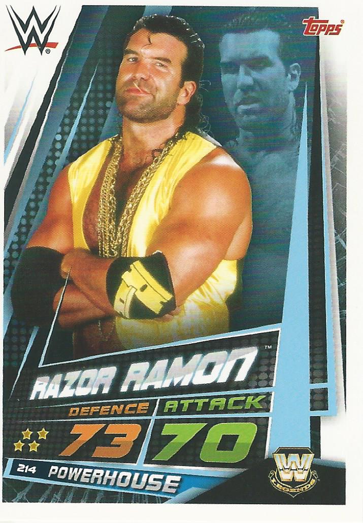 WWE Topps Slam Attax Universe 2019 Trading Card Razor Ramon No.214