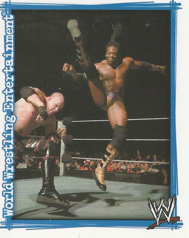 WWE Topps Superstars Uncovered 2007 Sticker Collection Booker T No.213