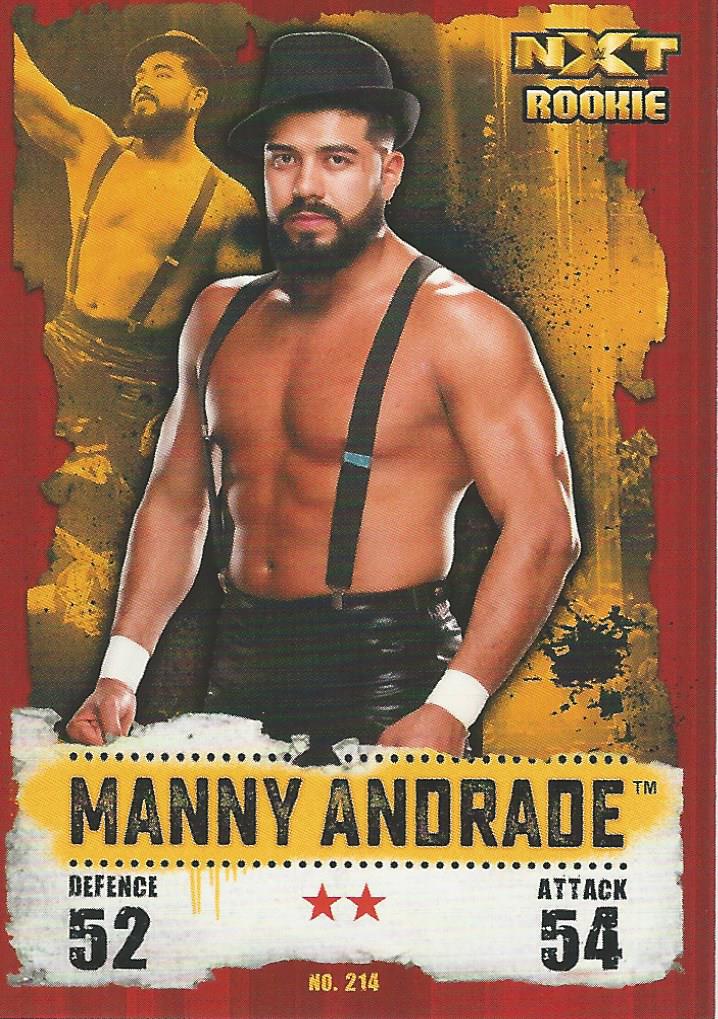 WWE Topps Slam Attax Takeover 2016 Trading Card Manny Andrade No.214