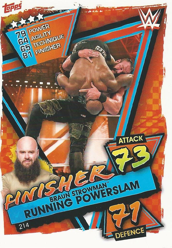 WWE Topps Slam Attax 2021 Trading Card Braun Strowman No.214