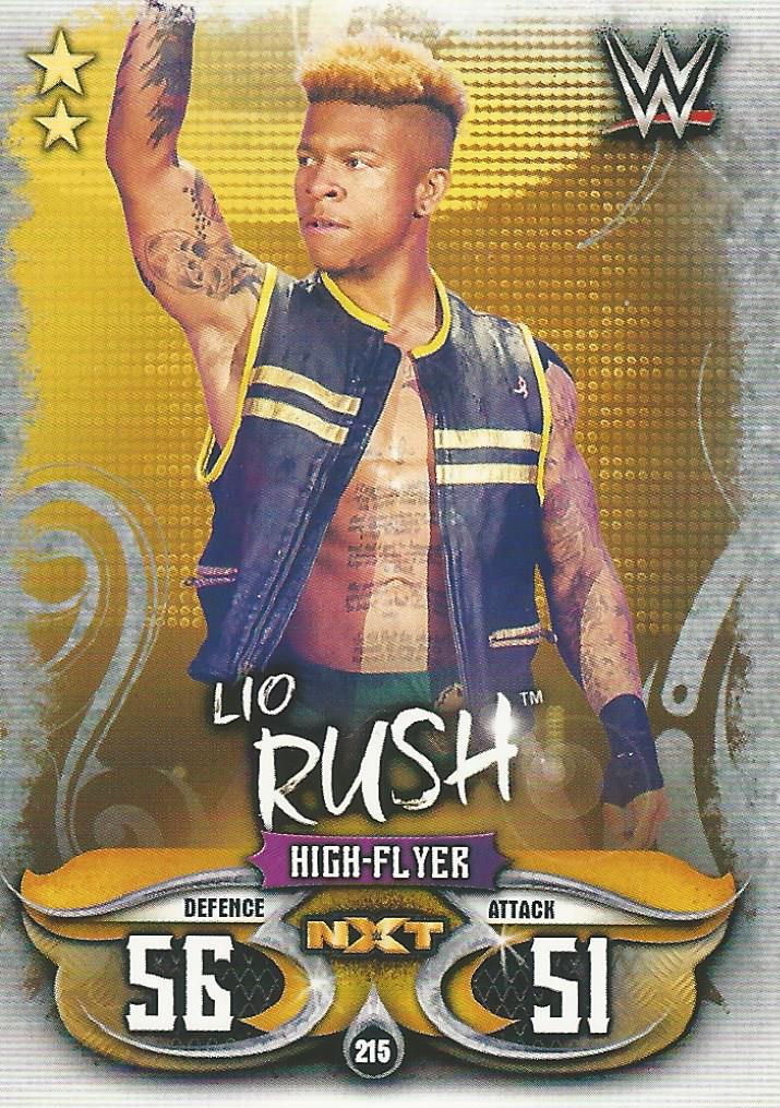 WWE Topps Slam Attax Live 2018 Trading Card Lio Rush NXT No.215