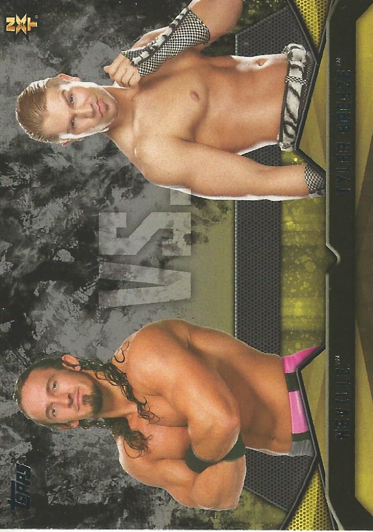 WWE Topps Then Now Forever 2016 Trading Cards Neville vs Tyler Breeze No.15