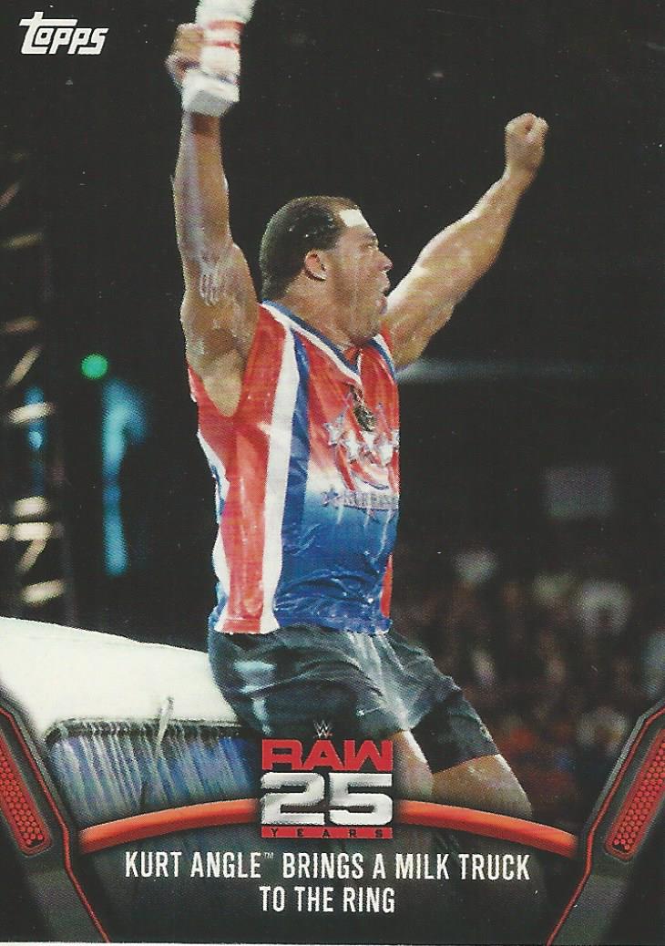 WWE Topps Then Now Forever 2018 Trading Cards Kurt Angle Raw-16