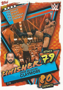 WWE Topps Slam Attax 2021 Trading Card Drew McIntyre No.216