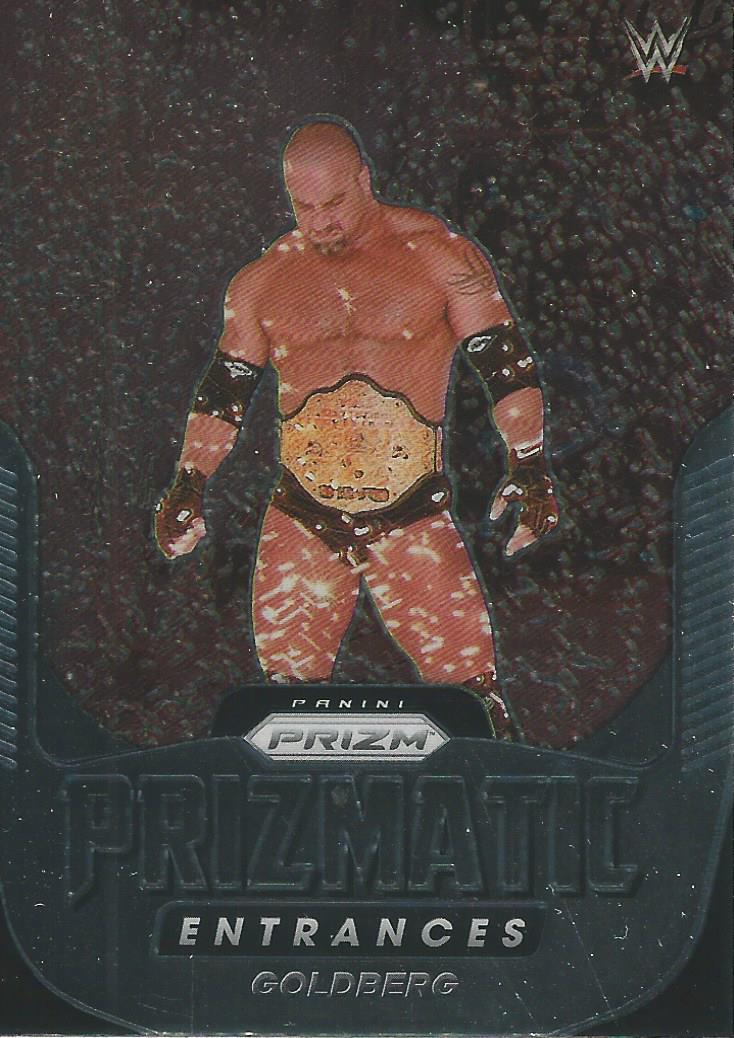 WWE Panini Prizm 2022 Trading Cards Prizmatic Entrances Goldberg No.23