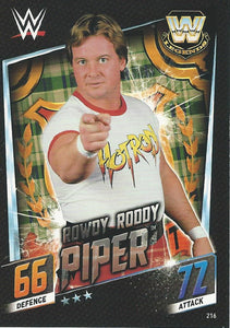 WWE Topps Slam Attax 2015 Then Now Forever Trading Card Rowdy Roddy Piper No.216