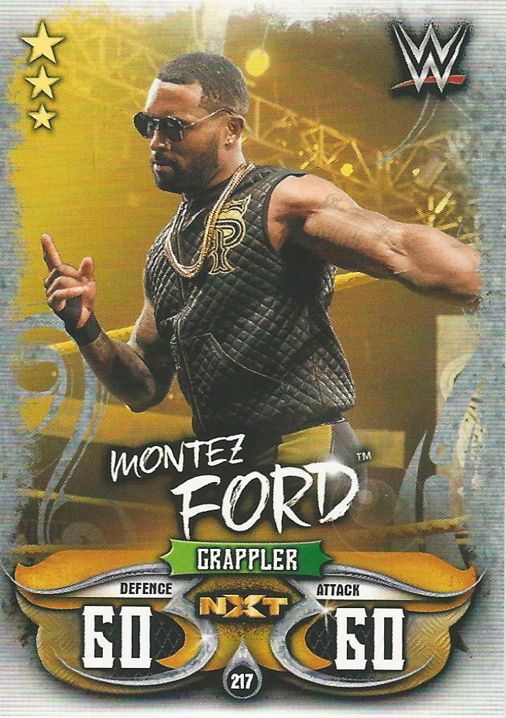 WWE Topps Slam Attax Live 2018 Trading Card Montez Ford NXT No.217