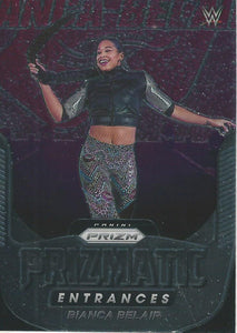 WWE Panini Prizm 2022 Trading Cards Prizmatic Entrances Bianca Belair No.27
