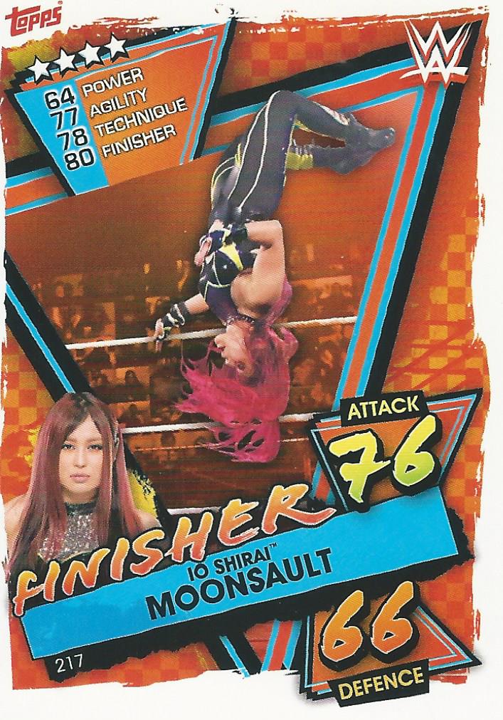 WWE Topps Slam Attax 2021 Trading Card Io Shirai No.217