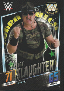 WWE Topps Slam Attax 2015 Then Now Forever Trading Card Sgt Slaughter No.217