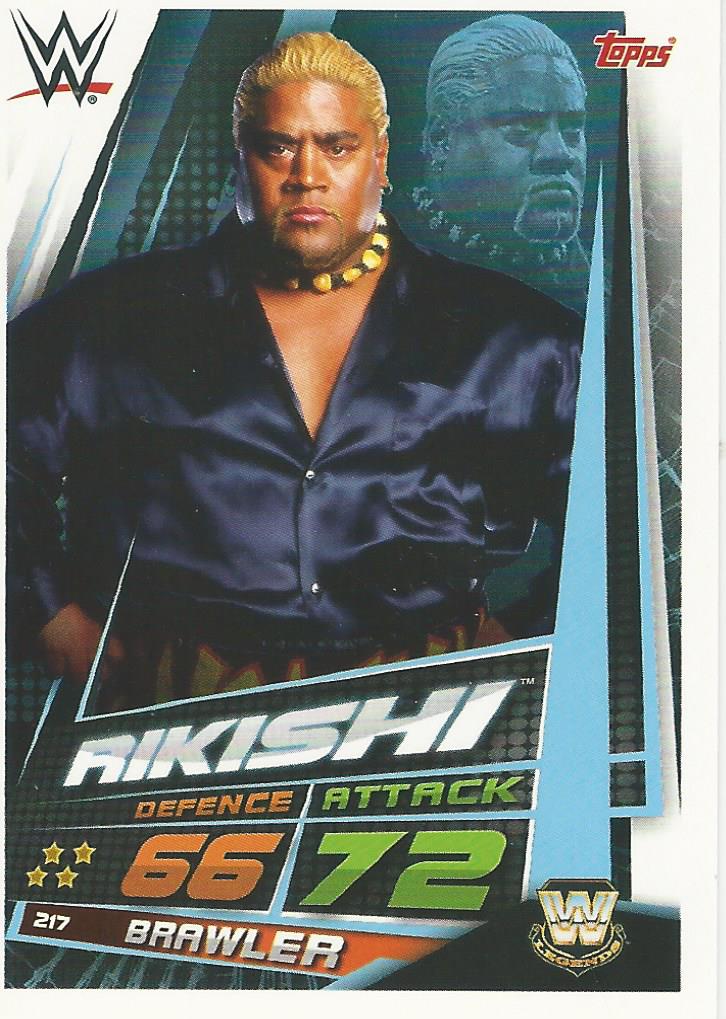 WWE Topps Slam Attax Universe 2019 Trading Card Rikishi No.217