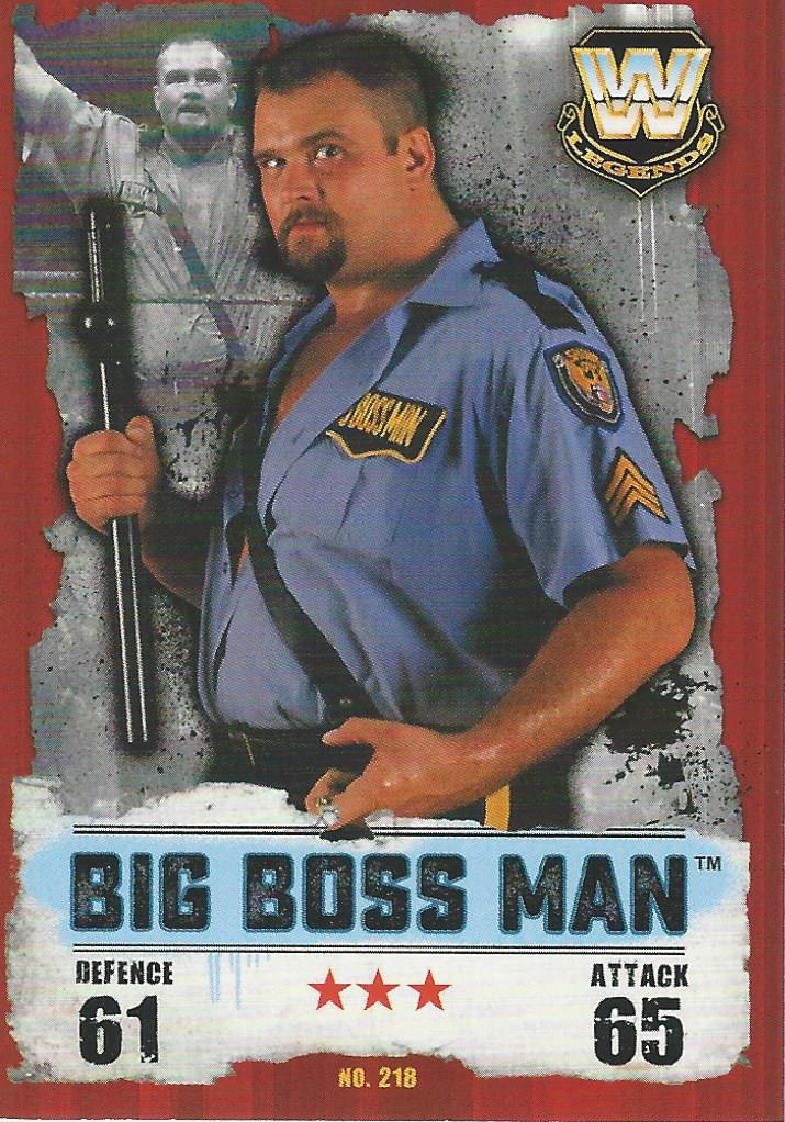 WWE Topps Slam Attax Takeover 2016 Trading Card Big Boss Man No.218