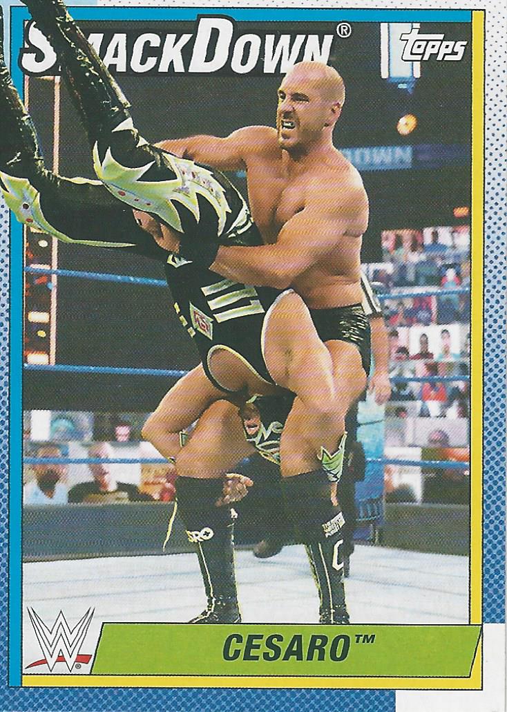 WWE Topps Heritage 2021 Trading Cards Cesaro No.54