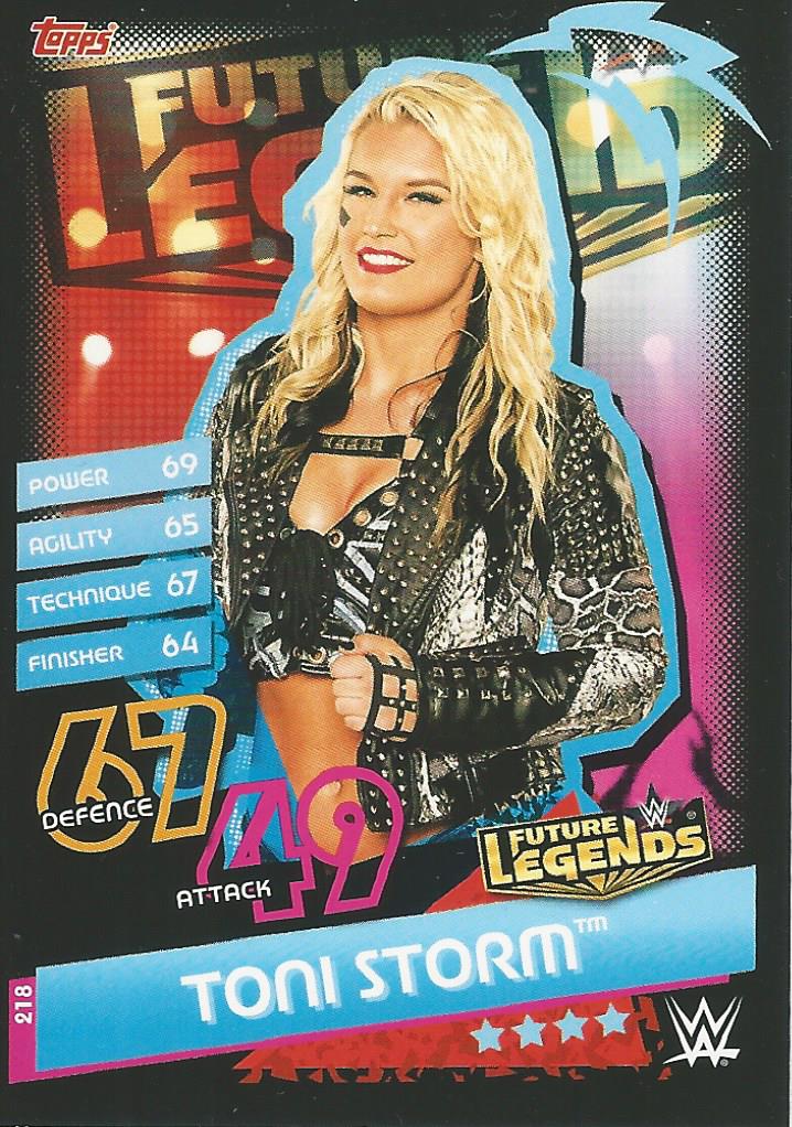 WWE Topps Slam Attax Reloaded 2020 Trading Card Toni Storm No.218