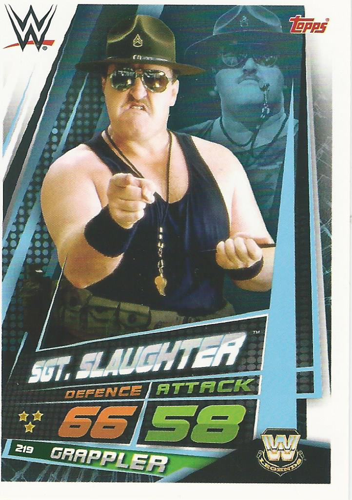 WWE Topps Slam Attax Universe 2019 Trading Card Sgt Slaughter No.219