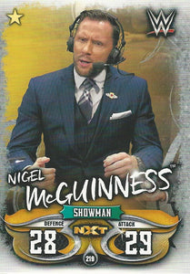 WWE Topps Slam Attax Live 2018 Trading Card Nigel McGuinness NXT No.219