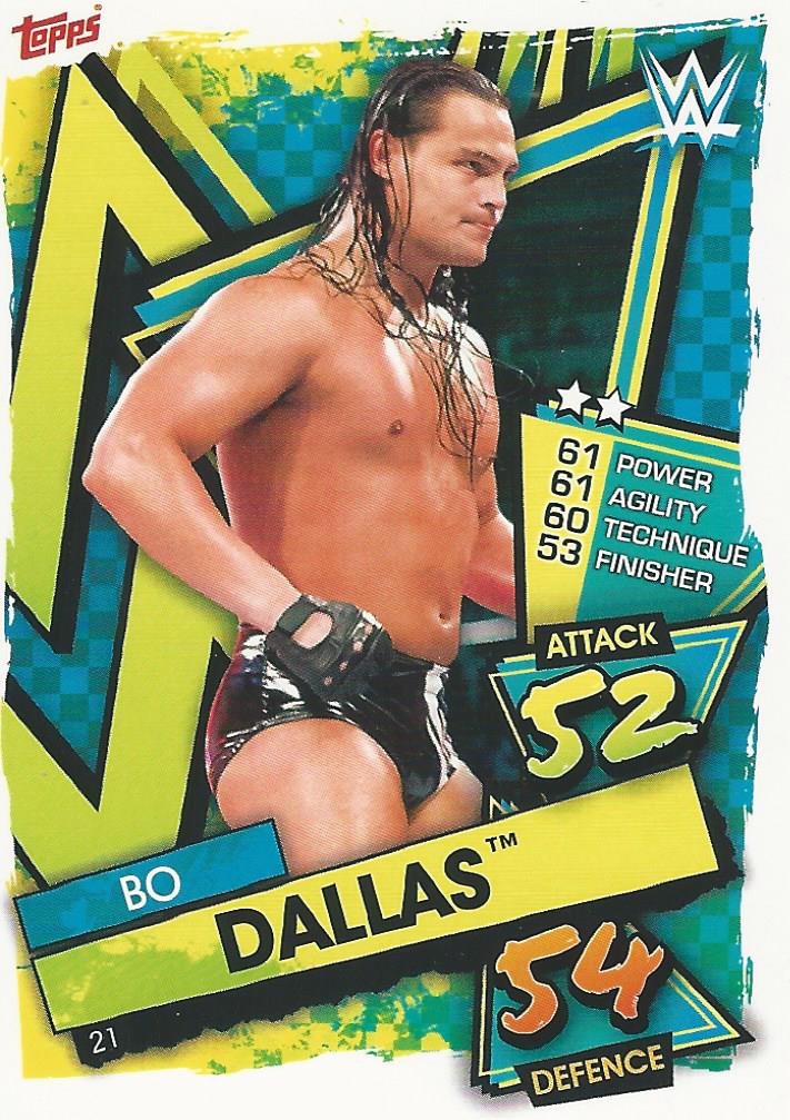 WWE Topps Slam Attax 2021 Trading Card Bo Dallas No.21