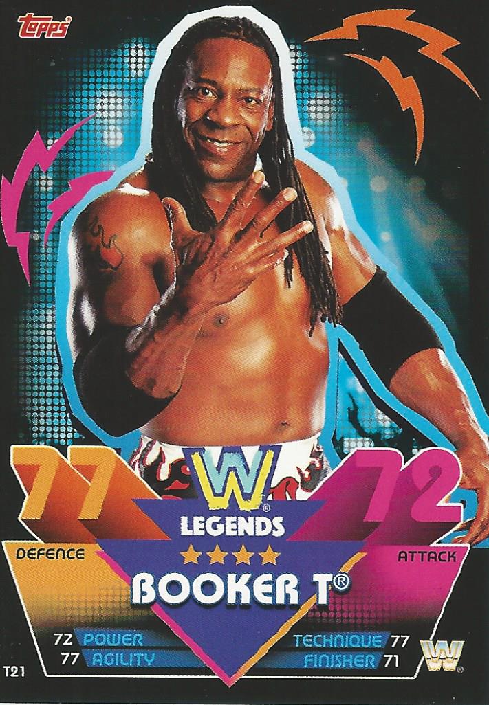 WWE Topps Slam Attax Reloaded 2020 Trading Card Booker T T21